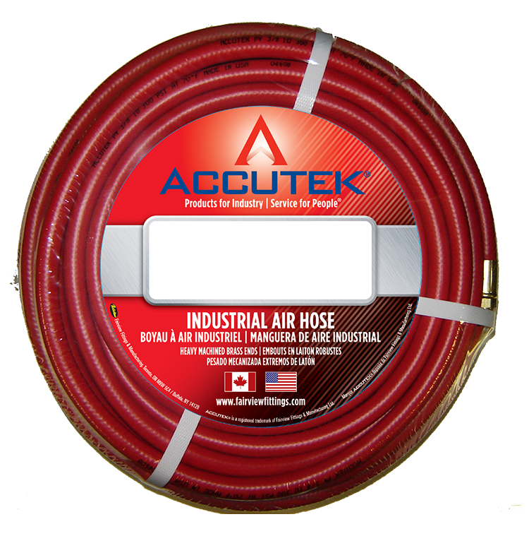 Fairview 3/8 ID PVC Assy;300PSI;1/4 MPT;50ft;Red Item #: FVF-RV6RED-50B | RogueFuel.ca