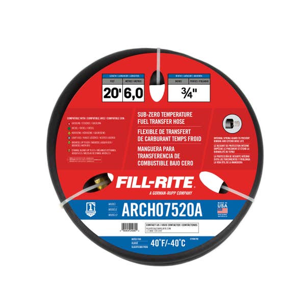 Fill-Rite 3/4 In X 20 Ft Artic Hose - ARCH07520A | RogueFuel.ca