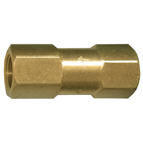 Fairview Brass Check Valve;1/4 FPT;3000 WOG Item #: FVF-103CV-B-3000 | RogueFuel.ca