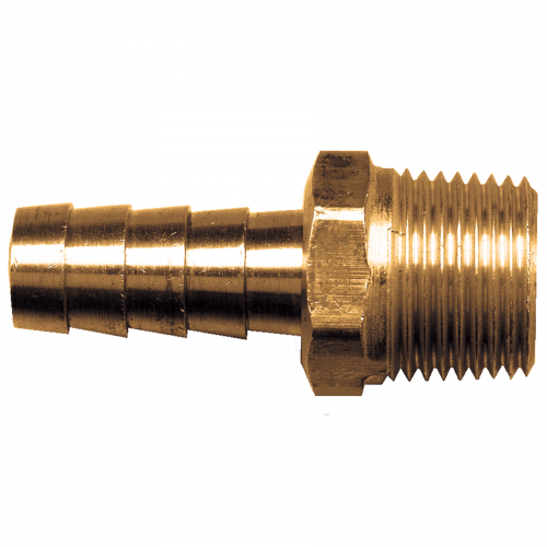 Fairview Brass Hose Barb;5/8x3/8 MPT Item #: FVF-125-10C | RogueFuel.ca