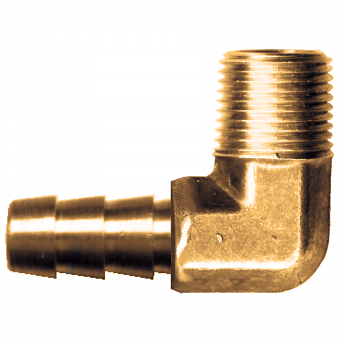 Fairview Brass 90 Elbow HBarb;1/2x1/2 MPT Item #: FVF-139-8D | RogueFuel.ca