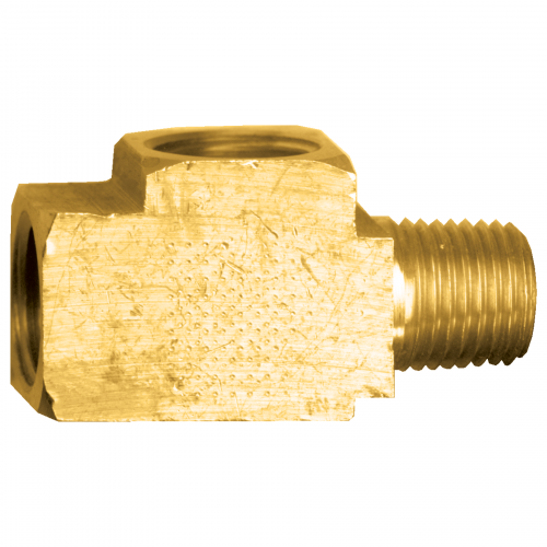 Fairview Brass Inv. Flare Tee;3/16x1/8MPTx3/16 Item #: FVF-151-3A | RogueFuel.ca