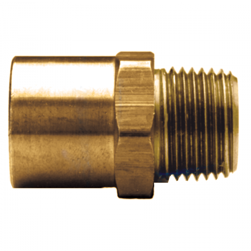 Fairview Brass Sweat Adptr;1/2K(5/8 OD)x1/4MPT Item #: FVF-48SW-10B | RogueFuel.ca