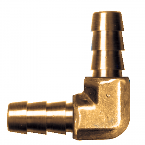 Fairview Brass 90 Elbow;1/4 Hose Barb Item #: FVF-99HB-4 | RogueFuel.ca