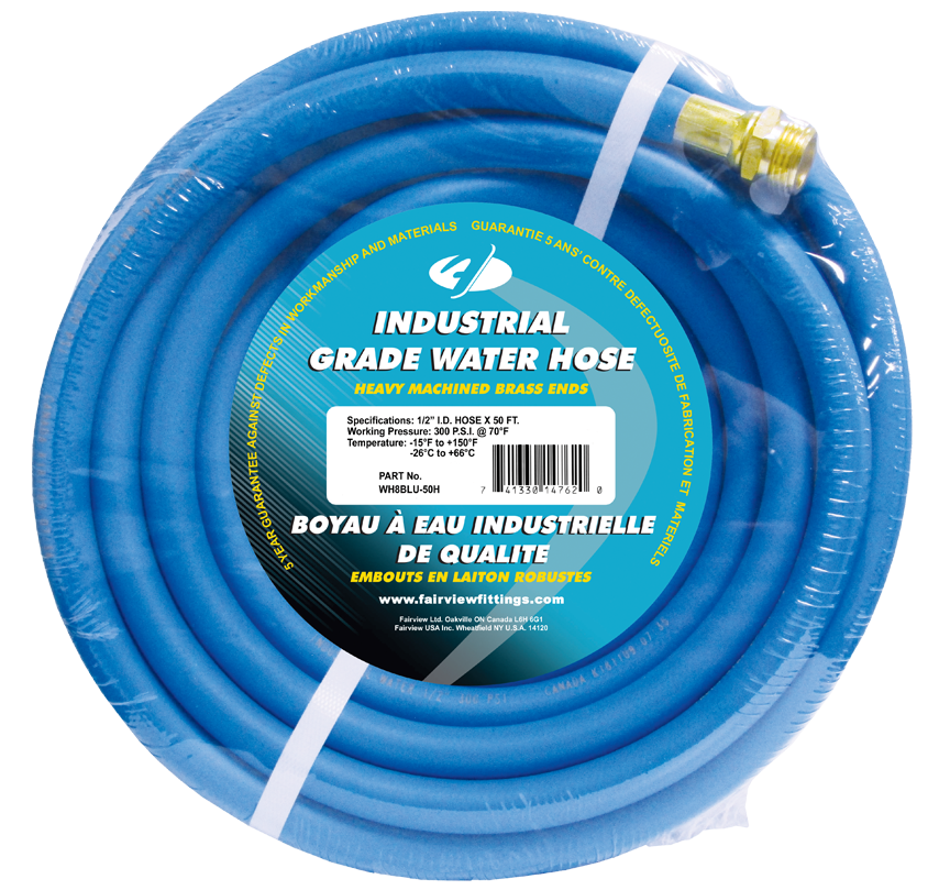 Fairview 1/2 ID Blue Water Hose;100ft Item #: FVF-WH8BLU-100H | RogueFuel.ca