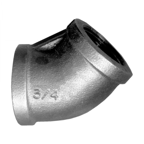 Fairview Black Iron 45 Elbow;1/8FPT Item #: FVF-BI-105-A | RogueFuel.ca