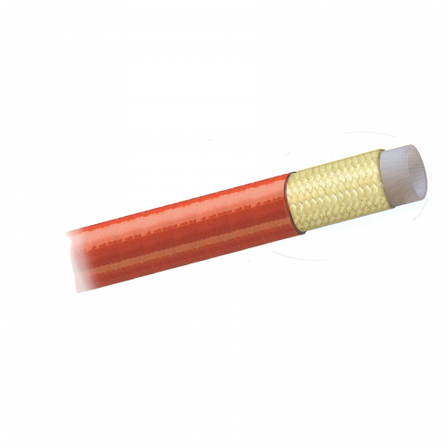 Fairview 1/4 ID 100R8 Non-Conductive Hose;250ft Item #: FVF-HR8-4ORA-REEL | RogueFuel.ca