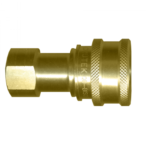 Fairview ISO B Brass Coupler;3/4x3/4FPT Item #: FVF-QD-BISOBC12-12F | RogueFuel.ca