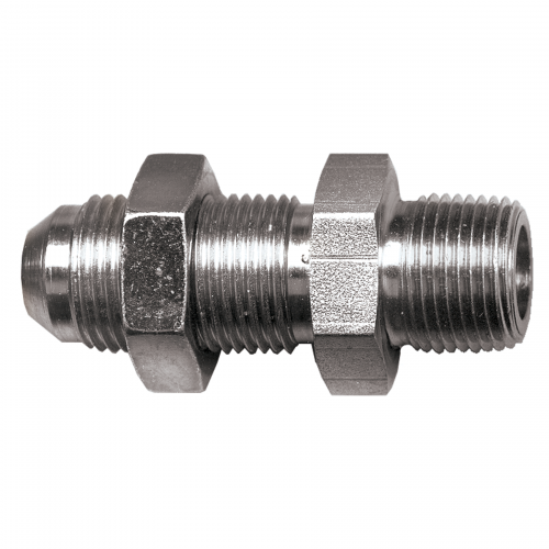 Fairview Steel Blkhd Adptr,5/8 MJICx 1/2MPT Item #: FVF-S3848-10D | RogueFuel.ca