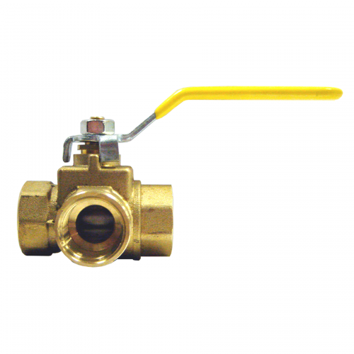 Fairview Ball Valve 3-Way;1/4 FPT Item #: FVF-BV2101-B | RogueFuel.ca