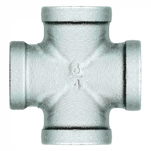 Fairview Galvanized Iron Cross;3/8FPT Item #: FVF-GI-102-C | RogueFuel.ca