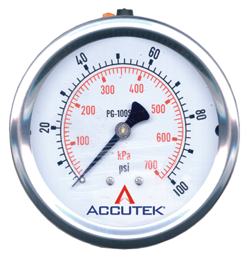 Fairview 0-15PSI Liquid Gauge;2.5in Face;1/4MPT CBM Item #: FVF-PG-15CG25 | RogueFuel.ca