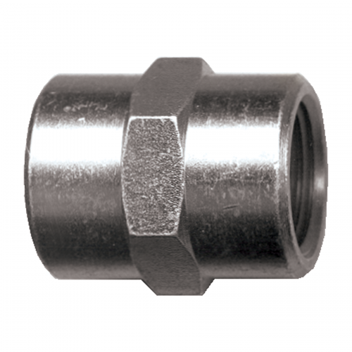 Fairview Steel Coupling;1/4FPTx1/8FPT Item #: FVF-S1003-BA | RogueFuel.ca