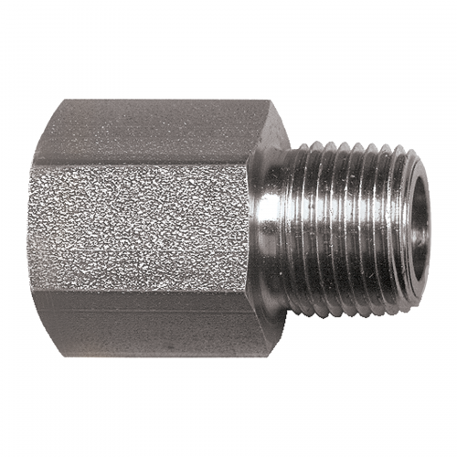 Fairview Steel Adapter;1/8FPTx1/8MPT Item #: FVF-S1020-AA | RogueFuel.ca