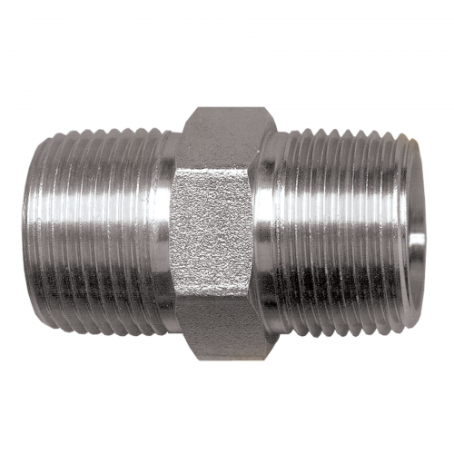 Fairview Steel Hex Nipple;1/8MPT Item #: FVF-S1022-A | RogueFuel.ca