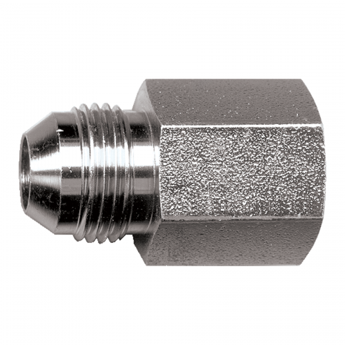 Fairview Steel Adapter;5/8MJICx1/2FPT Item #: FVF-S3746-10D | RogueFuel.ca